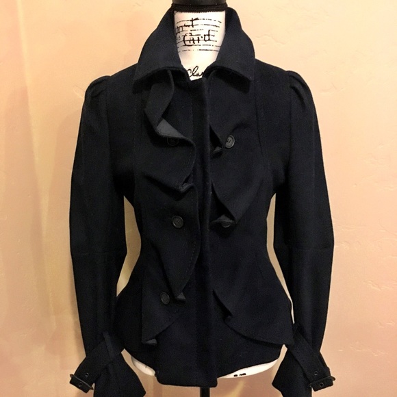 BCBGMAXAZARIA Wool Fitted Coat size S - Picture 9 of 10
